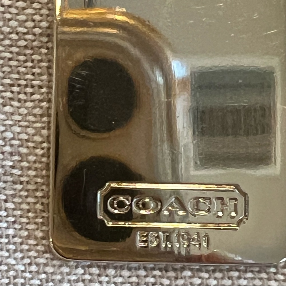 Coach 1941 Horse and Carriage Metallic Gold Bag Charm - Picture 6 of 9